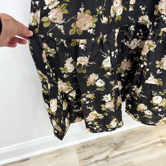 Tuckernuck NEW Midnight Garden Lyles Puff Sleeve Floral Boho Maxi Dress Size XL - Picture 8 of 12